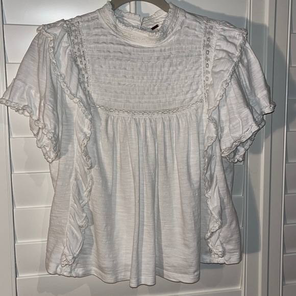 FREE PEOPLE Le Femme Top White XS - Picture 3 of 5